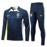 Brasilien Quarter Zip Sweatshirts Anzüge 2023-24 Blaue